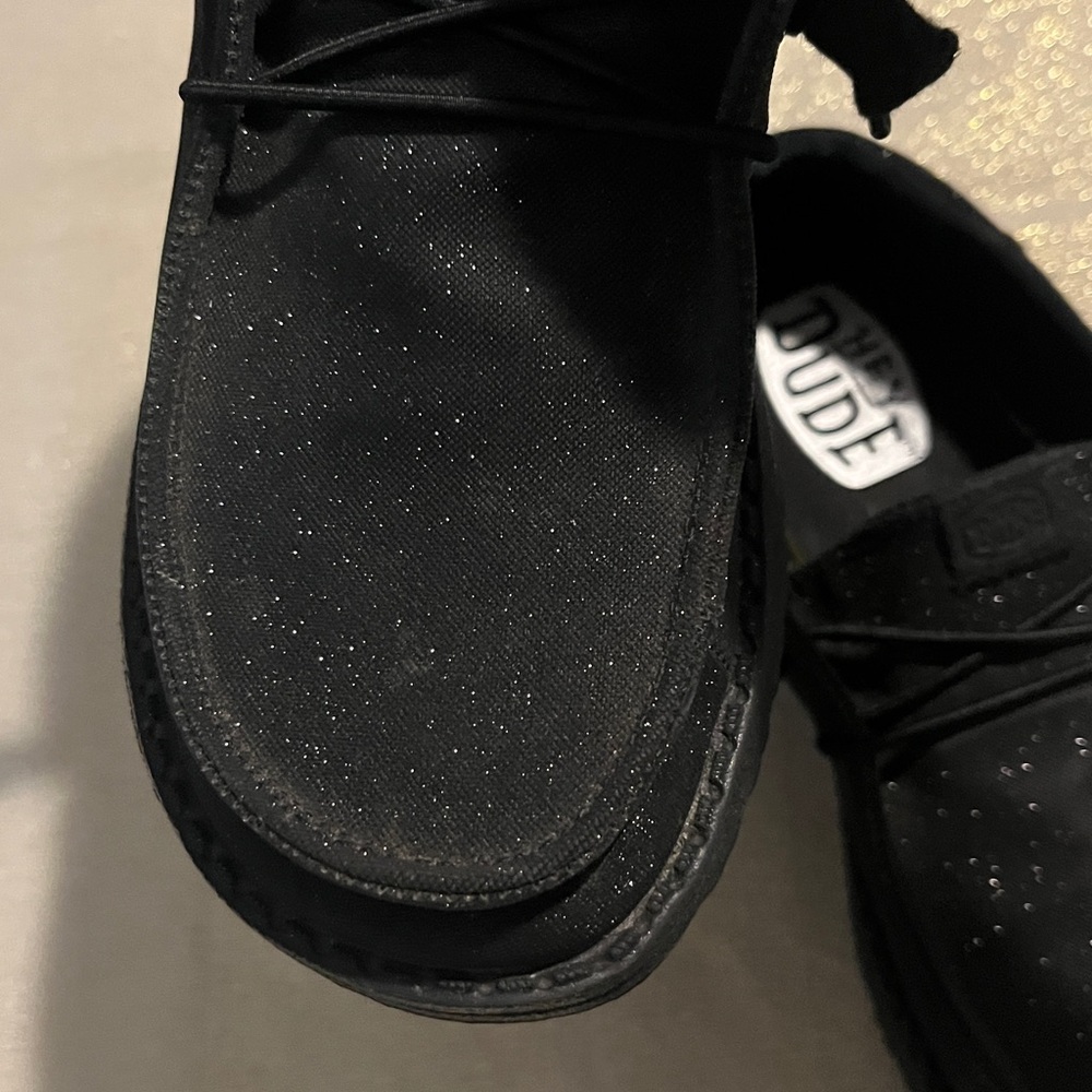 Hey Dude Women’s Black Sparkle Loafers - Picture 9 of 9